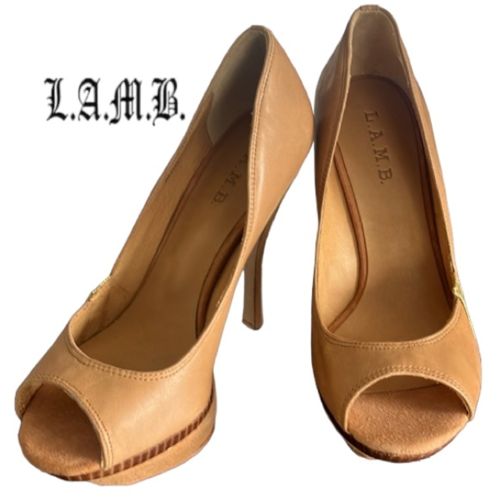 L.A.M.B -Gale Platform Stiletto Peep Toes - Picture 12 of 16